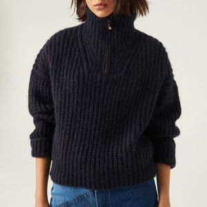 ba&sh Pullover Sweater - Size 1 - Black